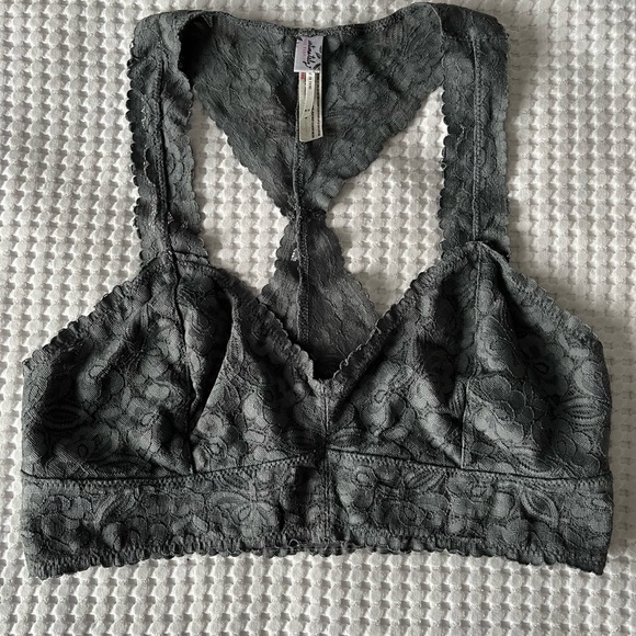 FREE PEOPLE | BRALETTE | DARK GREY | MEDIUM - Picture 3 of 6